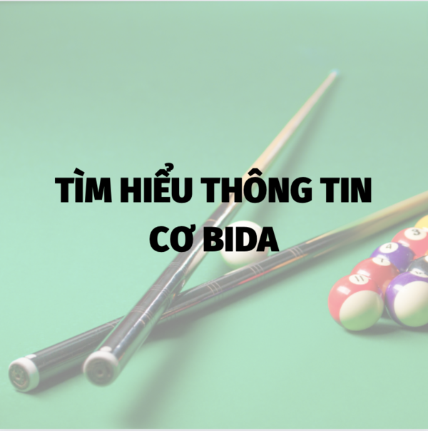Tìm hiểu thông tin về cơ bida mới nhất