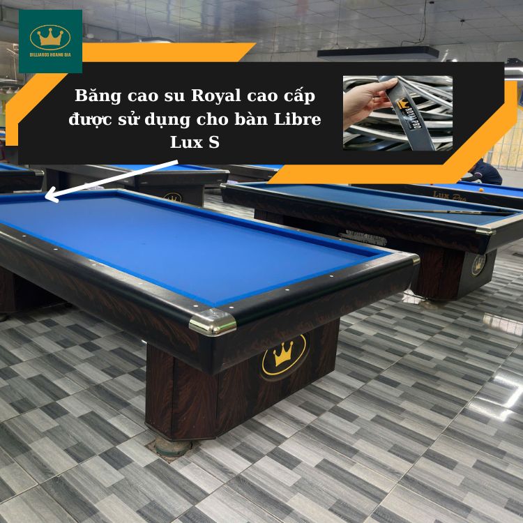 Băng cao su Royal cao cấp được sử dụng cho bàn Libre Lux S